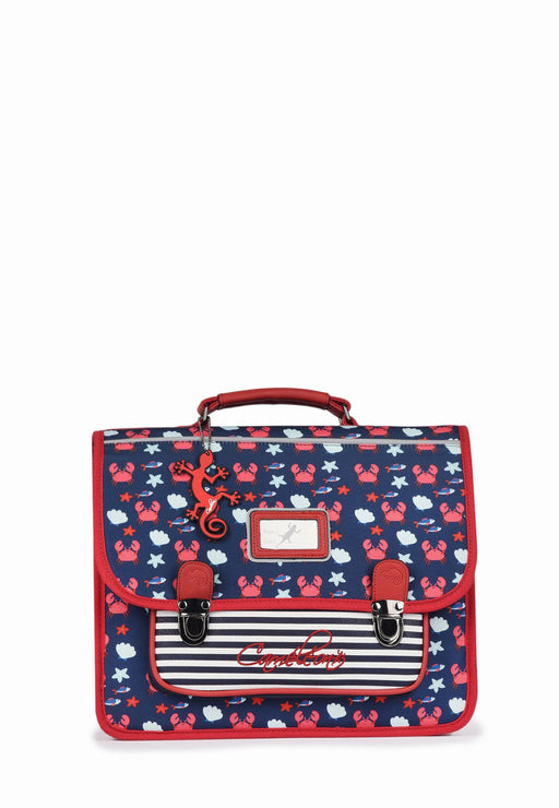 Cameleon Cartable scolaire Retro 48V NAVY CRAB