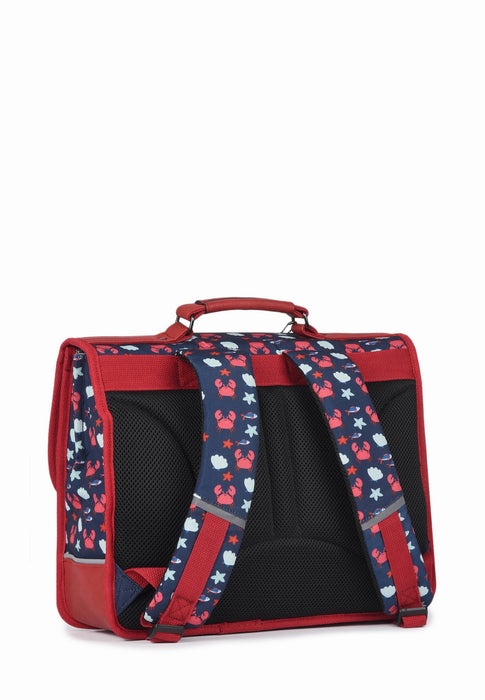 Cameleon Cartable scolaire Retro 48V NAVY CRAB