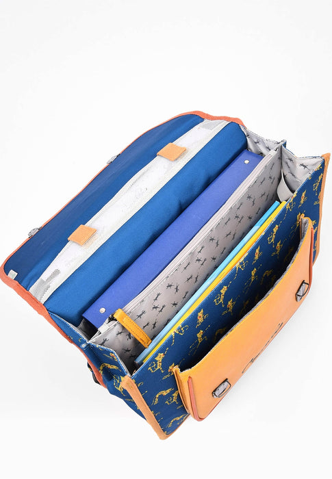 Cameleon Cartable scolaire Retro 48W BLUE TIGER YOGI