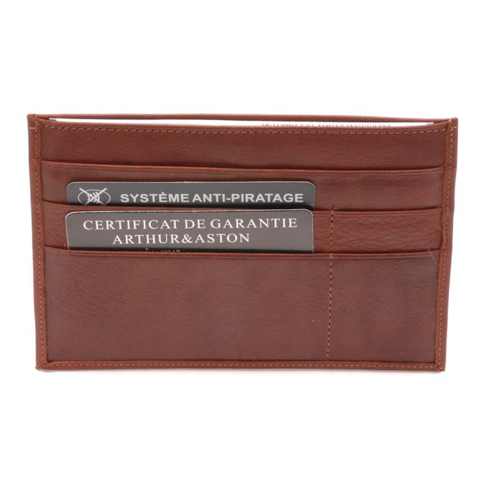 Porte cartes Arthur & aston 1589 1589-804 B COGNAC