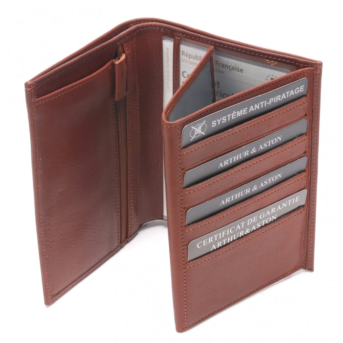 Porte feuille Arthur & aston 1589 pablo 1589-423 B COGNAC