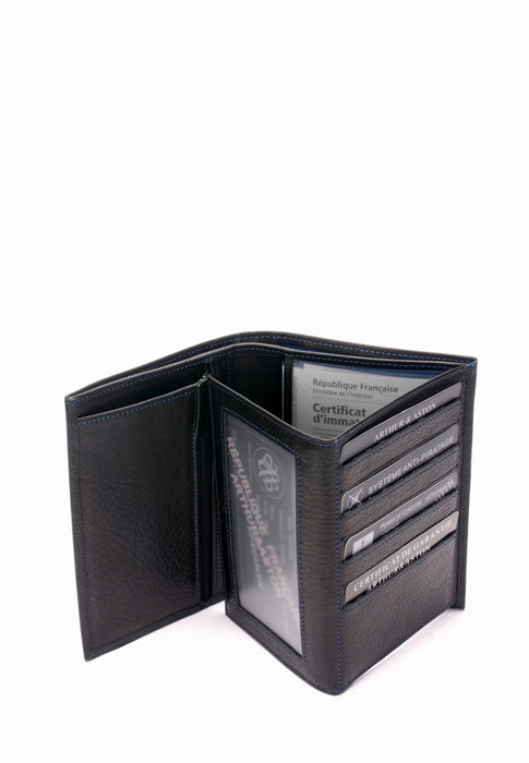 Porte feuille Arthur & aston 1589 pablo 1589-423 D NOIR BLEU
