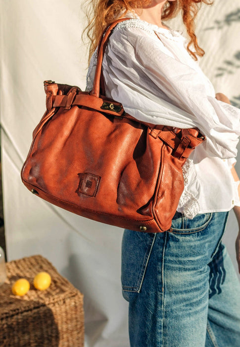 Sac a main Biba Boston Bt26 8 TAN