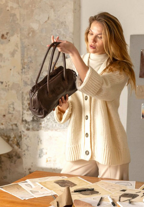 Sac a main Biba Boston Bt39 4 DARK BROWN