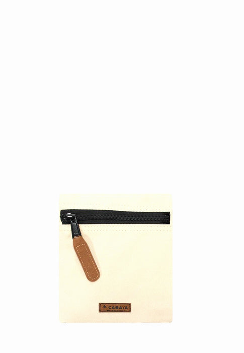Cabaia Petite maroquinerie Pocket front & side Banco BANCO