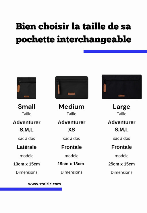 Petite maroquinerie Cabaia Pocket front & side Coursives COURSIVES