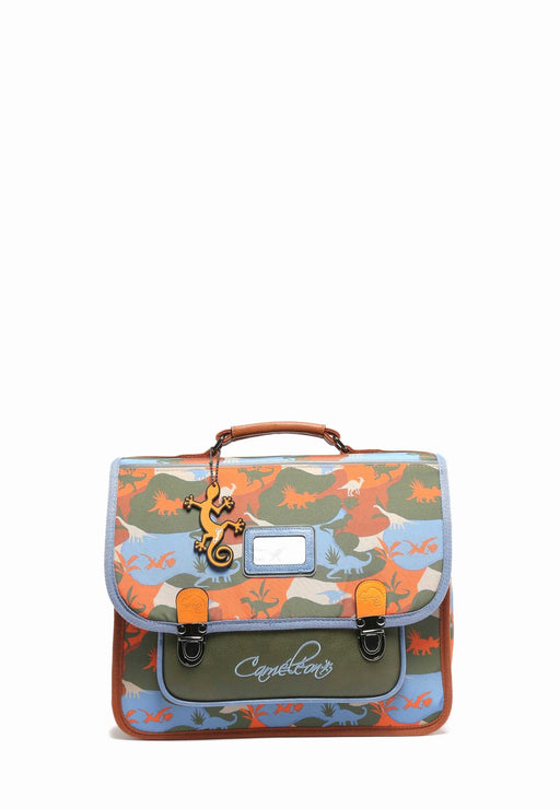 Cameleon Cartable 35 Retro ORANGE DINO