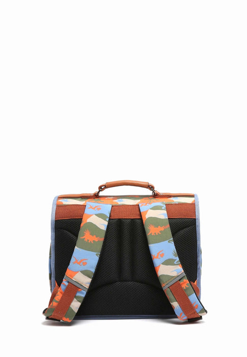 Cameleon Cartable 35 Retro ORANGE DINO