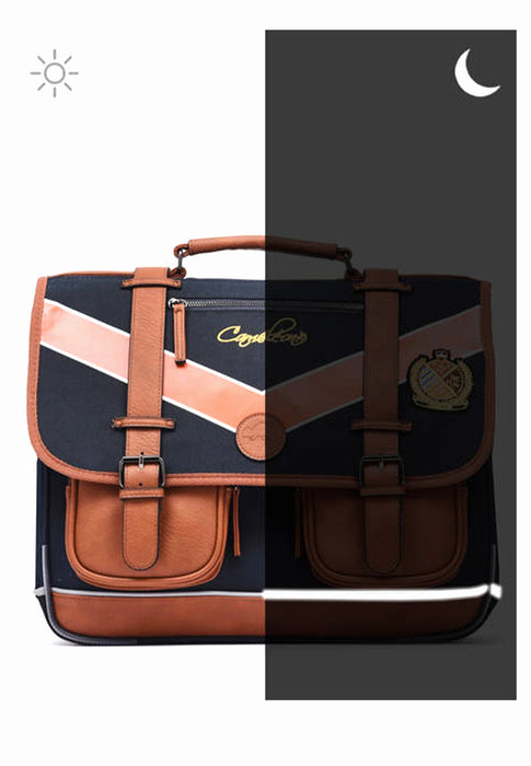 Cartable Cameleon Vintage urban Vib-ca35 71F NAVY BADGES