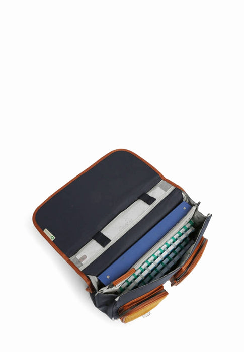 Cartable 38 Cameleon Vintage urban Vib-ca38 MUSTARD BADGES