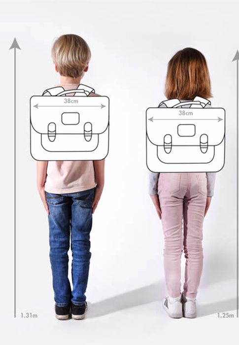 Cartable 38 Cameleon Vintage urban Vib-ca38 MUSTARD BADGES