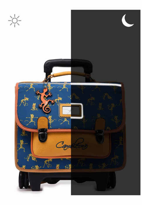 Cameleon Cartable a roue Retro Ret-cr35 48w blue tiger yogi 48W BLUE TIGER YOGI