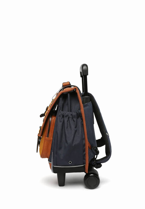 Cartable a roue Cameleon Vintage urban Vib-cr38 MUSTARD BADGES