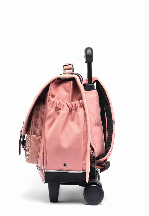Cartable a roue Cameleon Vintage fantasy Vig-cr38 GLOSSY PINK