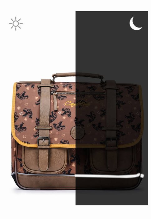 Cartable scolaire Cameleon Vintage urban Vib-ca41 37Y YELLOW DINO