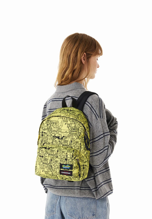 Sac a dos scolaire Eastpak Eastpak x spongebob Ek043e0a E0A ALL OVER YELLOW