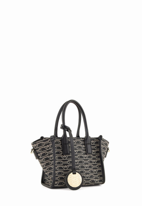 Emporio armani Sac a main All over Ew000371af119511 Fc033 noir ecru FC033 NOIR ECRU