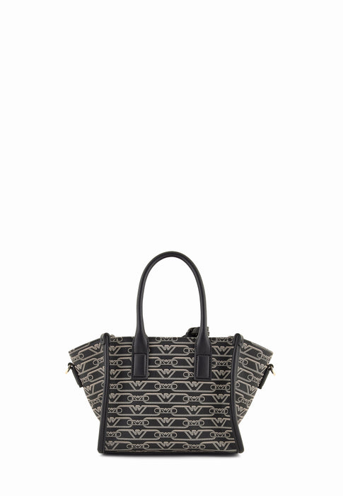 Emporio armani Sac a main All over Ew000371af119511 Fc033 noir ecru FC033 NOIR ECRU