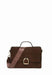 Sac bandouliere Etrier Altesse suede Easu048m CHOCOLAT