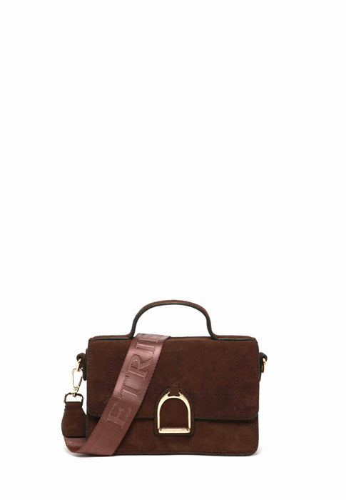 Sac bandouliere Etrier Altesse suede Easu048s CHOCOLAT