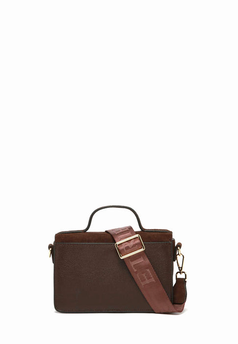 Sac bandouliere Etrier Altesse suede Easu048s CHOCOLAT