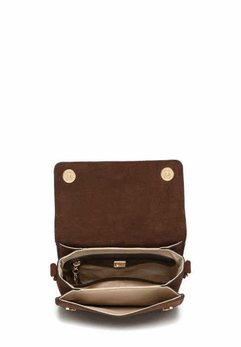 Sac bandouliere Etrier Altesse suede Easu048s CHOCOLAT