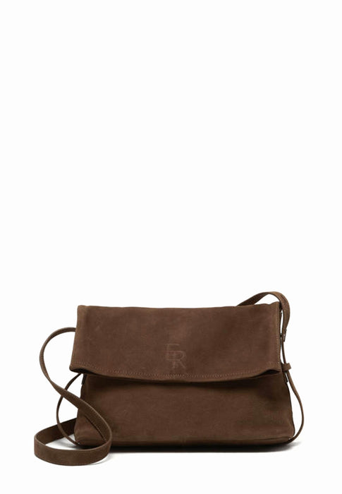 Sac bandouliere Etrier Cavalier nubuck Ecan135m CHOCOLAT