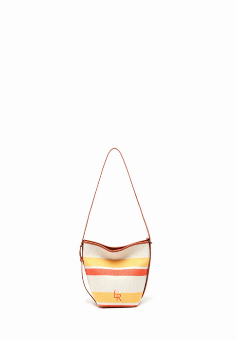 Sac bandouliere Etrier Cavalier toile Eclt126s BEIGE ORANGE