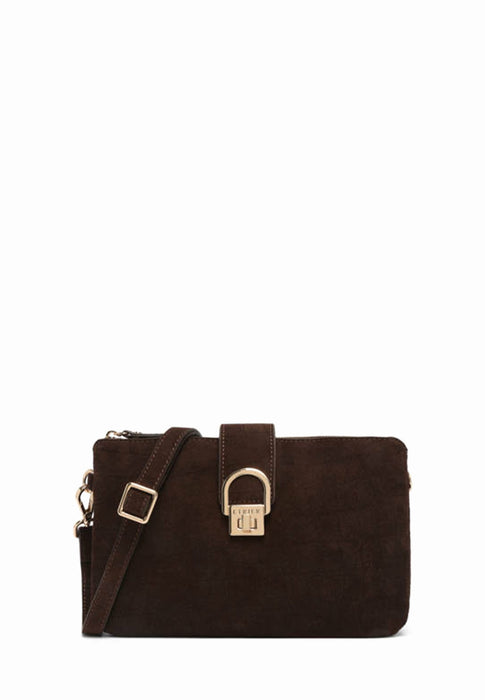 Sac bandouliere Etrier Equestre croco Eeqc0143 CHOCOLAT