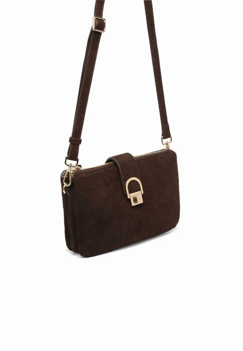 Sac bandouliere Etrier Equestre croco Eeqc0143 CHOCOLAT