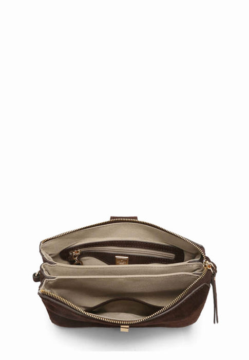 Sac bandouliere Etrier Equestre croco Eeqc0143 CHOCOLAT