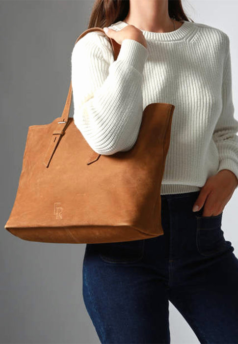 Sac Etrier Cavalier nubuck Camel CAMEL