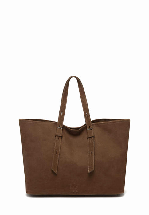 Sac Etrier Cavalier nubuck Chocolat CHOCOLAT