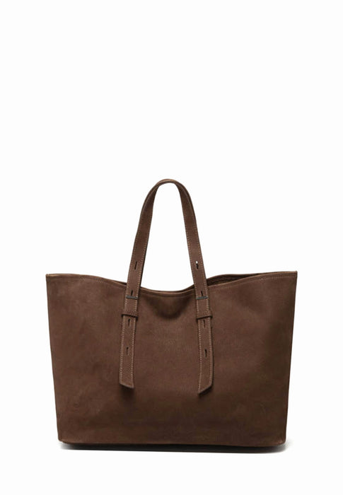 Sac Etrier Cavalier nubuck Chocolat CHOCOLAT