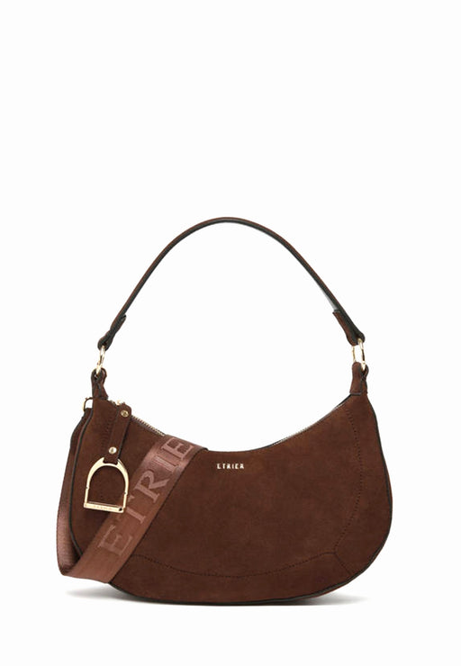Sac porte epaule Etrier Altesse suede Easu017m CHOCOLAT
