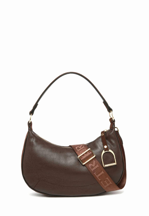 Sac porte epaule Etrier Altesse suede Easu017m CHOCOLAT