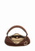 Sac porte epaule Etrier Altesse suede Easu017m CHOCOLAT
