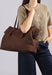 Sac porte epaule Etrier Cavalier nubuck Ecan215l CHOCOLAT