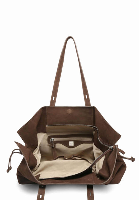 Sac porte epaule Etrier Cavalier nubuck Ecan215l CHOCOLAT