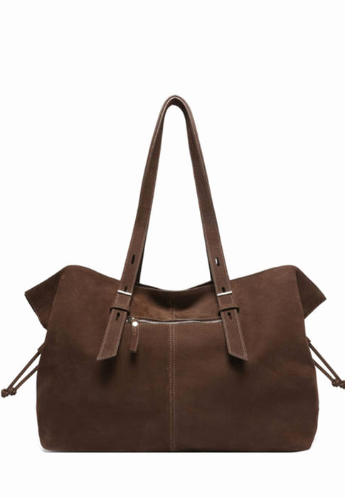 Sac porte epaule Etrier Cavalier nubuck Ecan215l CHOCOLAT