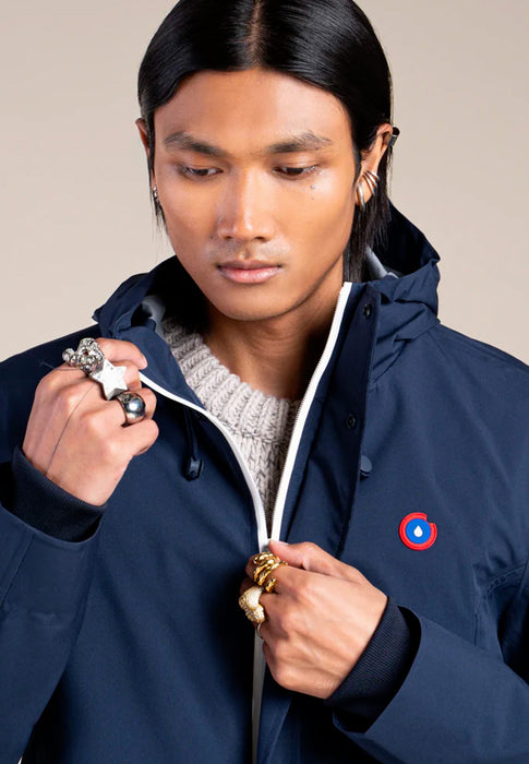 Impermeable long Flotte Beaubourg Indigo INDIGO