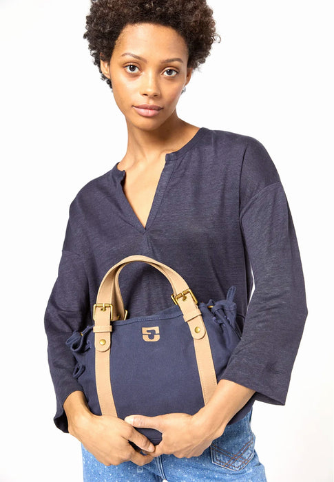 Sac Gerard darel Le 18h 2115 navy tan 2115 NAVY TAN