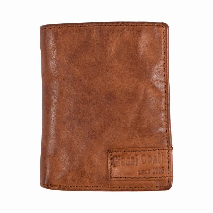 Porte cartes Gianni conti Vintage 4207387 25 COGNAC