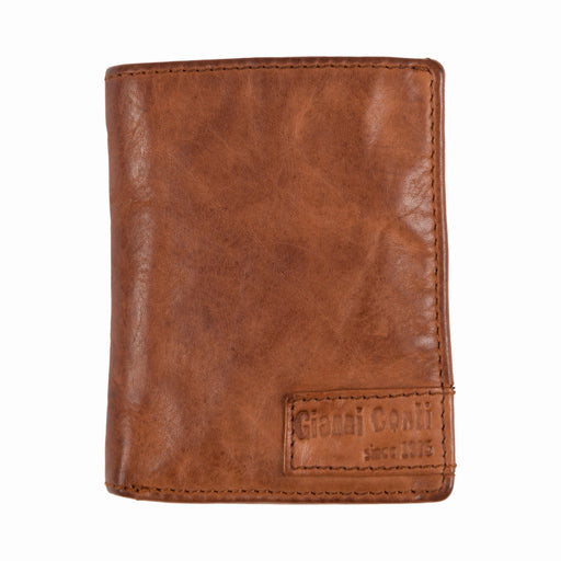 Porte cartes Gianni conti Vintage 4207387 25 COGNAC