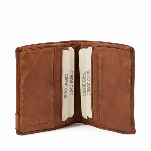 Porte cartes Gianni conti Vintage 4207387 25 COGNAC
