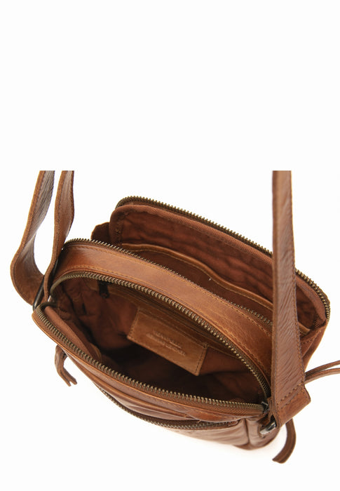 Sacoche Gianni conti Man 4102372 25  COGNAC