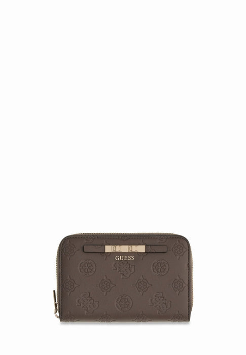Porte feuille Guess Carmella Swpd2225140 TAUPE LOGO