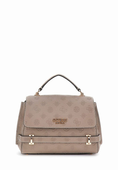 Guess Sac a main Zarela Hwpd9630200 Dark taupe logo DARK TAUPE LOGO