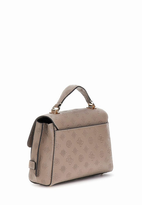 Guess Sac a main Zarela Hwpd9630200 Dark taupe logo DARK TAUPE LOGO