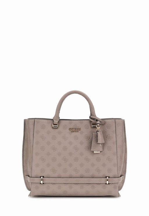 Guess Sac a main Zarela Hwpd9630220 Dark taupe logo DARK TAUPE LOGO